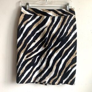 Talbots Animal Print Pencil Skirt
